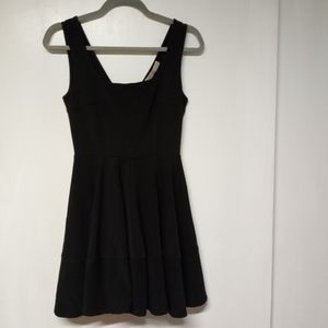Malloy black skater dress